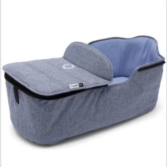 NEW Bugaboo Fox Bassinet Fabric - Blue Melange - Picture 1 of 6